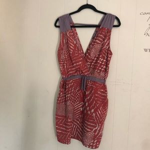 V Neck Dress w/Pockets